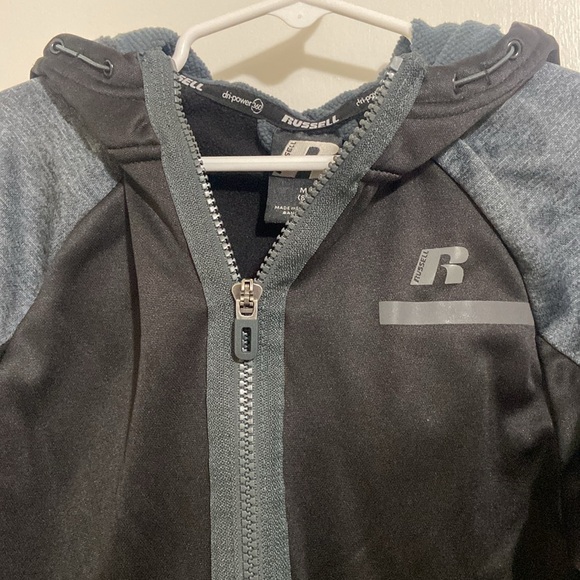 Russell boys jacket size 8 black gray dri power 360 - Picture 3 of 7
